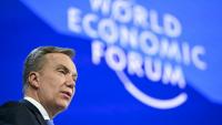 Le président et directeur général du Forum économique mondial, Börge Brende, à Davos, le 22 janvier 2026 en Suisse