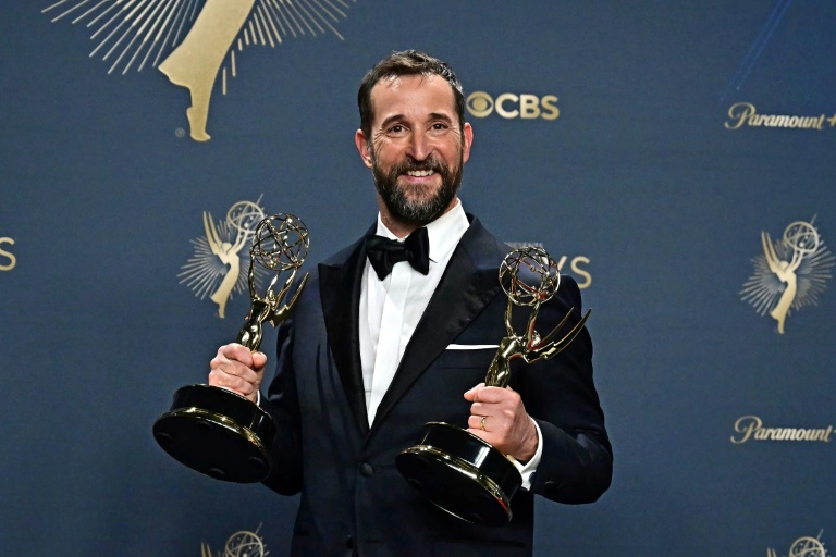 L'acteur américain Noah Wyle après avoir reçu les prix du meilleur acteur principal dans une série dramatique et de la meilleure série dramatique pour 