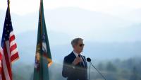 Scott Bessent, le ministre des finances américain, le 1er septembre 2026 à Asheville, en Caroline du Nord, aux Etats-Unis.