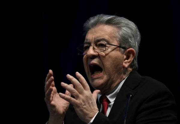 Le fondateur de La France insoumise Jean-Luc Mélenchon le 1er mars 2026, à Perpignan, dans les Pyrénées-Orientales