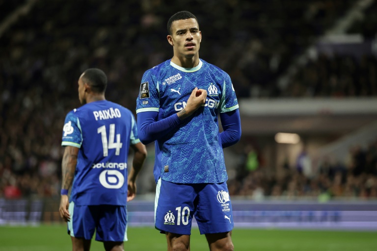 L'attaquant de l'OM Mason Greenwood, auteur du but de la victoire à Toulouse, le 7 mars 2026