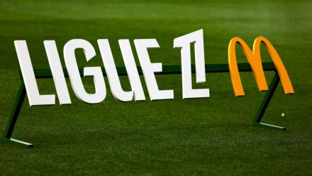 Logo de la Ligue 1, le 17 août 2024 à Brest