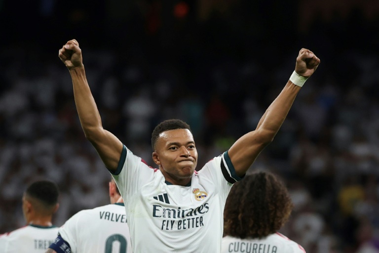 Kylian Mbappé a marqué le premier but du Real Madrid contre l'Inter Milan en C1 le 8 septembre 2026 à Madrid 