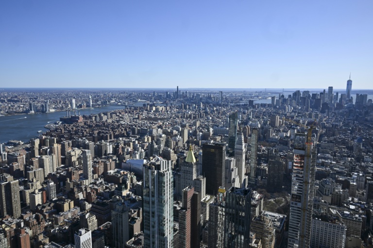 Vue aérienne de New York, le 21 mars 2025
