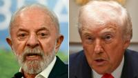 Combinaison de portraits du président brésilien Lula (gauche), pris le 19 novembre 2025 à Belem, au Brésil, et du président américain Donald Trump (droite), pris le 2 décembre 2025 à Washington