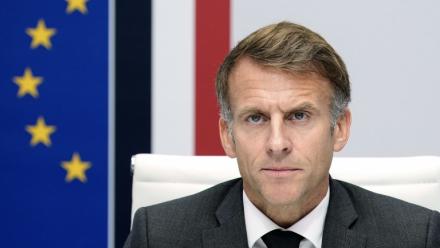 Emmanuel Macron lors d'un conseil de sécurité à Paris, le 22 octobre 2026