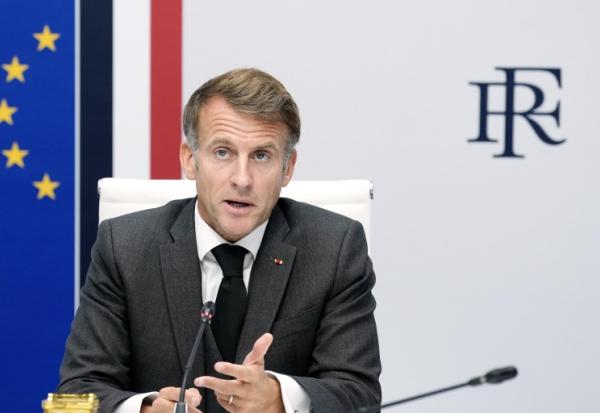 Emmanuel Macron à l'Elysée à Paris le 22 octobre 2026