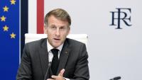 Emmanuel Macron à l'Elysée à Paris le 22 octobre 2026