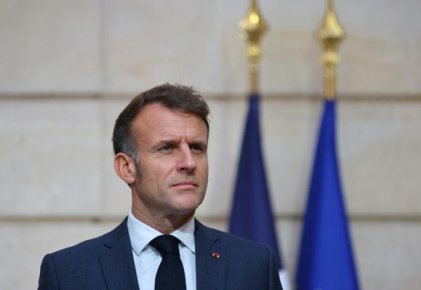 Le président Emmanuel Macron à l'Elysée, le 17 novembre 2025 à Paris