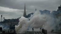 A Bordeaux, dans une zone interdite aux manifestations, le 24 octobre 2026