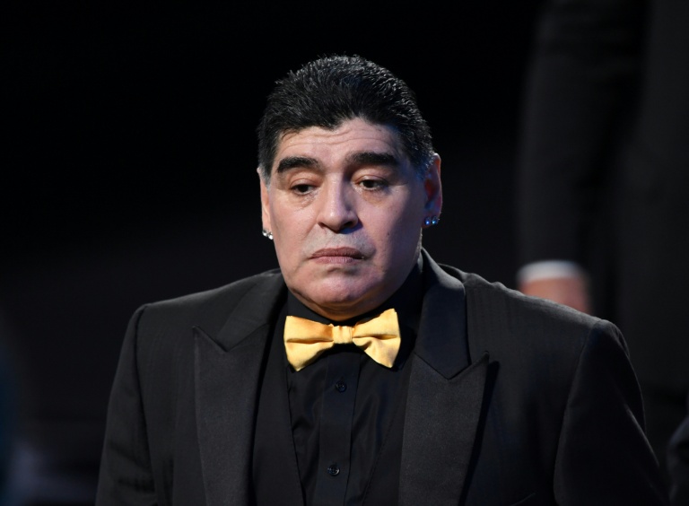 L'ancien footballeur Diego Maradona à Moscou, le 1er décembre 2017