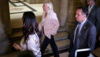 Marine Le Pen arrivant à la cour d'appel de Paris, le 7 juillet 2026