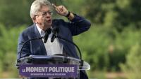 Le leader de La France insoumise Jean-Luc Mélenchon, lors des Universités d'été du parti LFI à Châteauneuf-sur-Isère, dans le sud-est de la France, le 22 août 2025