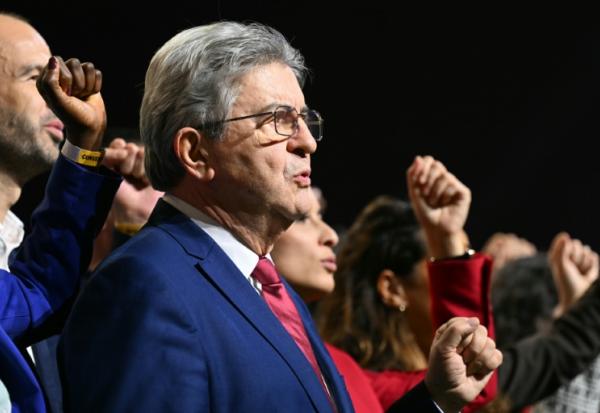 Jean-Luc Mélenchon, chef de file de la France insoumise, lors de la Convention de son mouvement pour les élections municipales 2026, Aubervilliers, le 23 novembre 2025