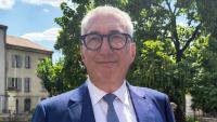 Le maire d'Alès, Christophe Rivenq, le 27 juillet 2026 à Alès, dans le Gard
