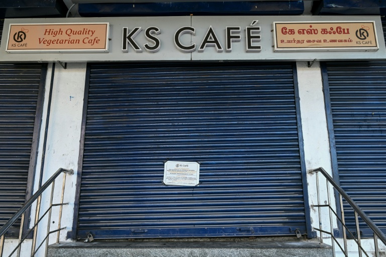 Ce restaurant a dû fermer en raison de la rupture d'approvisionnement en gaz avec les difficultés d'importation consécutives à la guerre au Moyen-Orient, le 10 mars 2026
