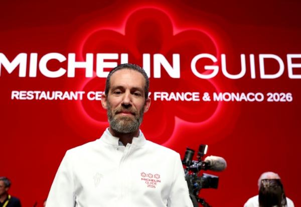 Michaël Arnoult, le chef du restaurant La Morainières, le 16 mars 2026 à Monaco