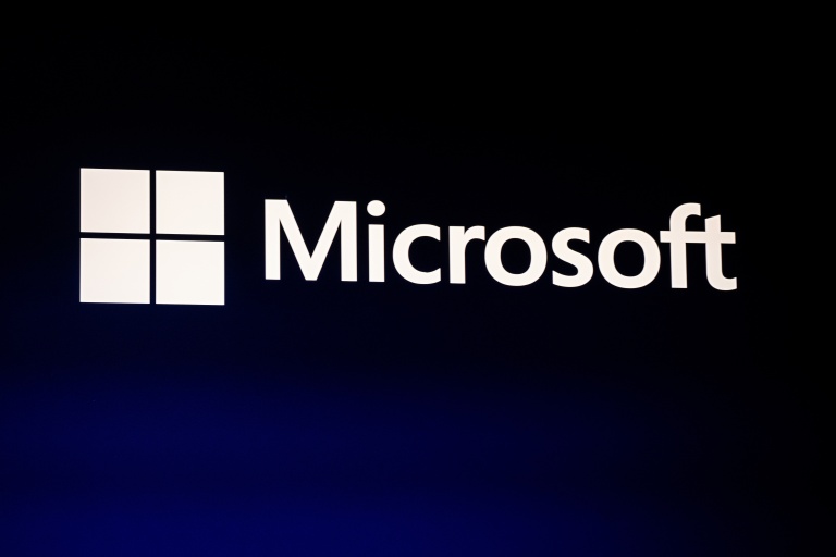 Logo Microsoft en 2026 à Montréal.