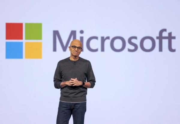 Le PDG de Microsoft, Satya Nadella, à Seattle (Washington), le 19 mai 2025