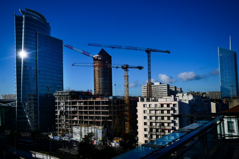 Des immeubles en construction à Lyon le 29 janvier 2026