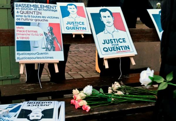 Rassemblement pour demander "Justice pour Quentin" Deranque, le 16 février 2026 à Metz