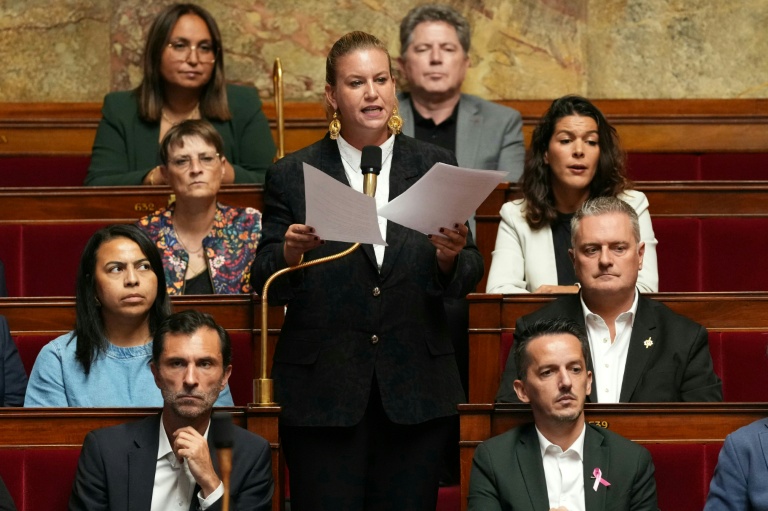 La cheffe des députés LFI Mathilde Panot à l'Assemblée nationale à Paris, le 6 octobre 2026