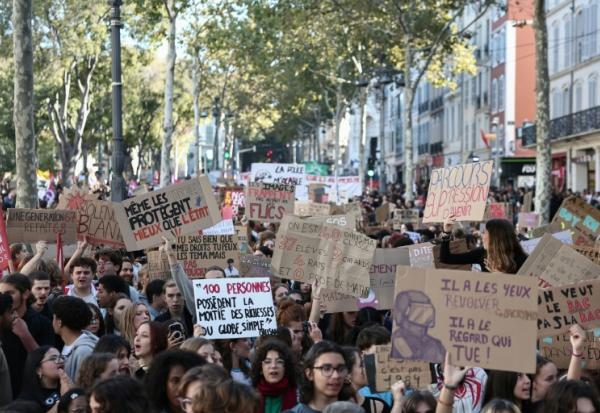 Défilé du mouvement lycéen à Marseille le 13 octobre 2026