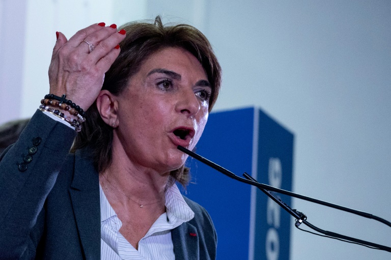 Martine Vassal, candidate LR à la mairie de Marseille, le 11 mars 2026 à Marseille