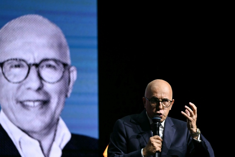 Eric Ciotti, président de l'UDR, s'exprime lors du 