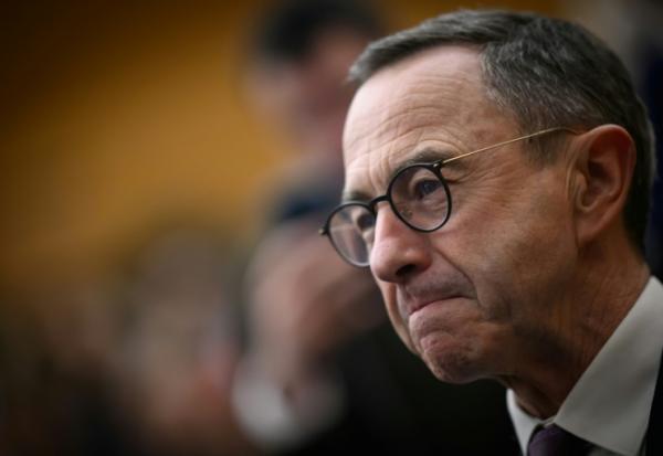 Bruno Retailleau lors d'un meeting de Foulques Chombart de Lauwe, candidat LR à la mairie de Nantes, le 14 janvier 2026