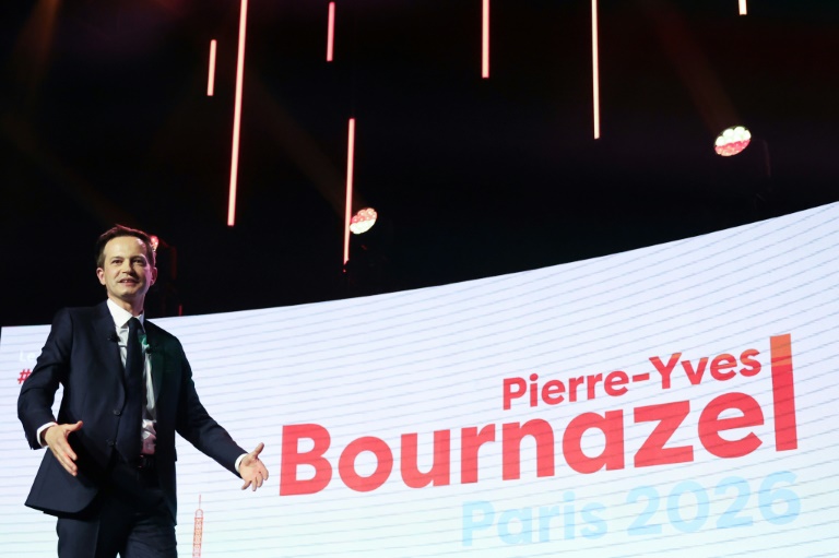 Pierre-Yves Bournazel (Horizons) lance sa campagne pour les élections municipales à Paris, le 3 juin 2025