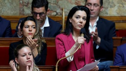 La députée LFI de Paris Sophia Chikirou à l'Assemblée nationale le 10 juin 2025