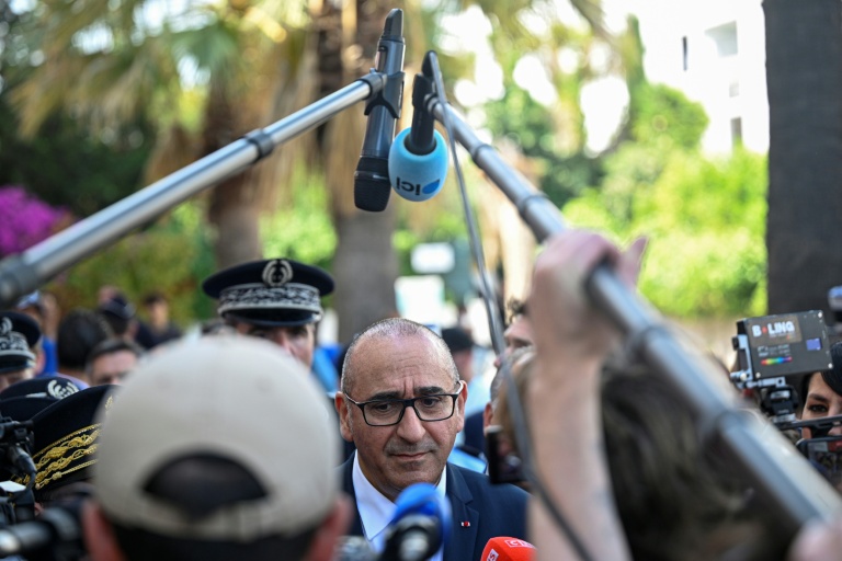Le ministre de l'Intérieur Laurent Nuñez  à Nice le 28 mai 2026