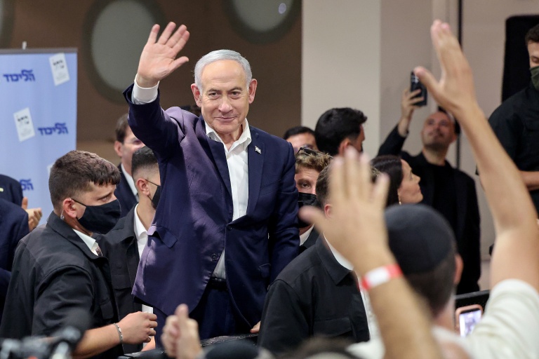 Le Premier ministre israélien Benjamin Netanyahu à Netanya en Israël le 22 octobre 2026
