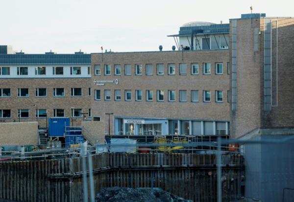 L'Hôpital national d'Oslo (Rikshospitalet où le roi Harald de Norvège est hospitalisé, le 17 août 2026 à Oslo