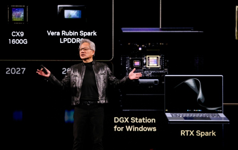 Jensen Huang, directeur général de Nvidia, lors du salon Computex à Taipei, le 1er juin 2026