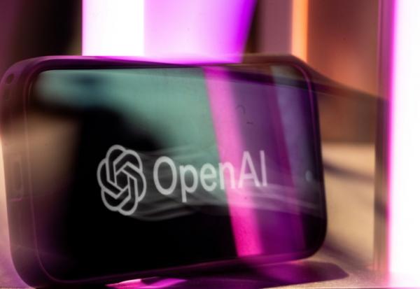 Le logo d'OpenAI photographié lors d'une conférence à Montreal, au Canada, le 17 septembre 2026