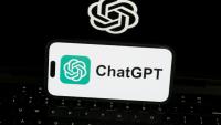Logo de ChatGPT sur un smartphone, le 20 mai 2026 à Los Angeles, en Californie.
