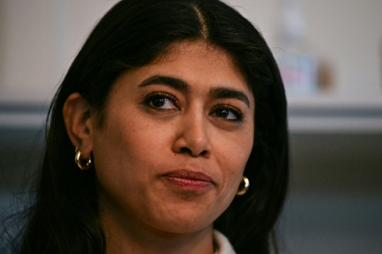 L'eurodéputée franco-palestinienne LFI Rima Hassan, le 3 avril 2026 à Paris