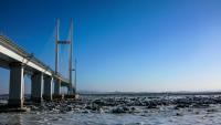 Un pont sur le fleuve Yalu entre la Chine et la Corée du Nord, le 11 janvier 2018