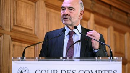 Le premier président de la Cour des comptes, Pierre Moscovici, à Paris le 6 novembre 2025