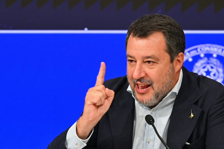 Le vice-Premier ministre Matteo Salvini à Rome le 6 août 2025