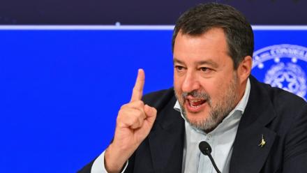 Le vice-Premier ministre Matteo Salvini à Rome le 6 août 2025