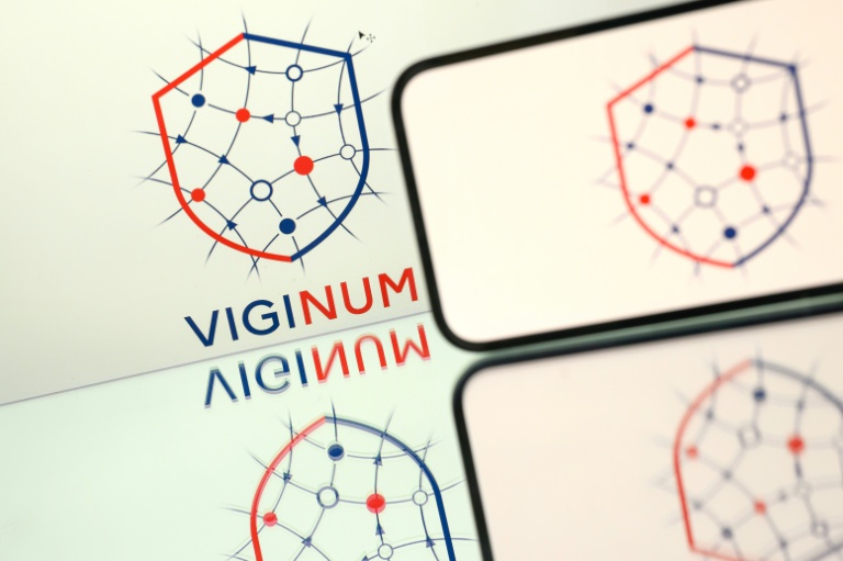 Le logo de Viginum, service chargé de lutter contre les manipulations de l'information par des acteurs étrangers, le 21 mai 2025 à Nantes