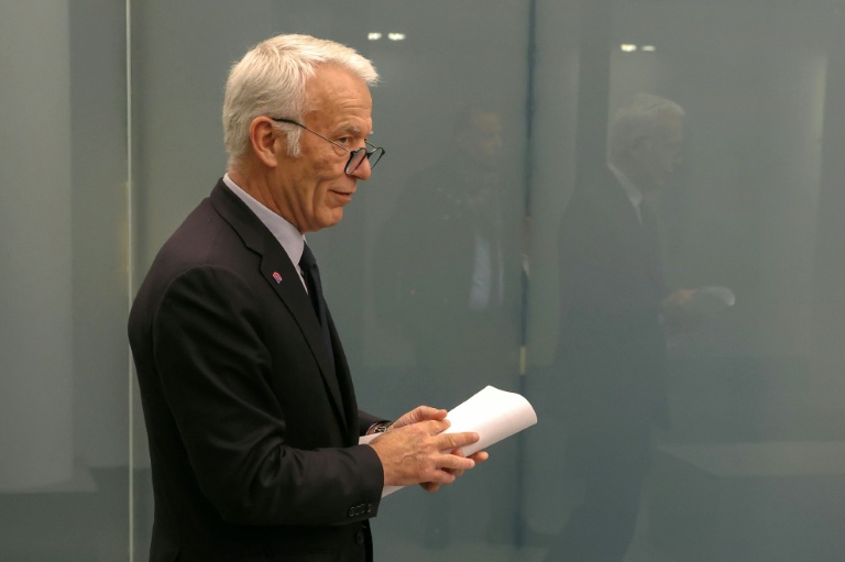 Le président du Medef Patrick Martin, le 15 avril 2026 à Paris.