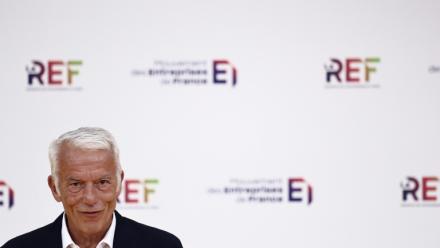 Le patron du Medef Patrick Martin lors de la REF 2025, à Paris