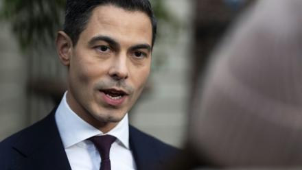 Le centriste néerlandais Rob Jetten, à La Hague aux Pays-Bas le 20 février 2026