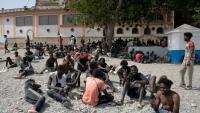 Des migrants dans l'enclave de Ceuta le 1er août 2026