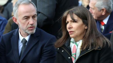 Emmanuel Grégoire et Anne Hidalgo à Paris le 26 mars 2026