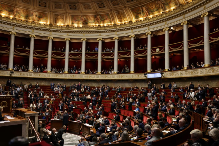 L'Assemblée nationale, le 11 février 2025 à Paris